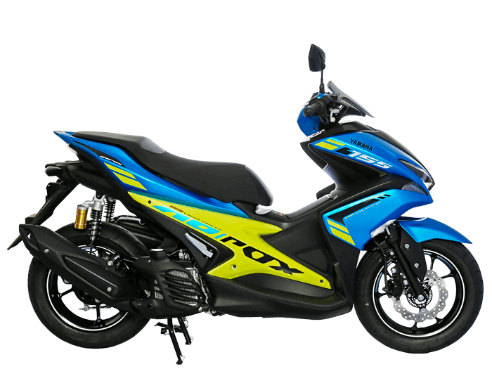 Yamaha Aerox 155 สีน้ำเงิน-เขียว (3)