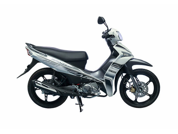 Yamaha Spark 115i White-Black alloy wheels-1