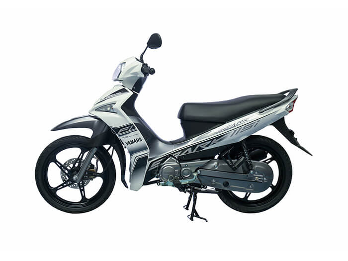 Yamaha Spark 115i White-Black alloy wheels-4